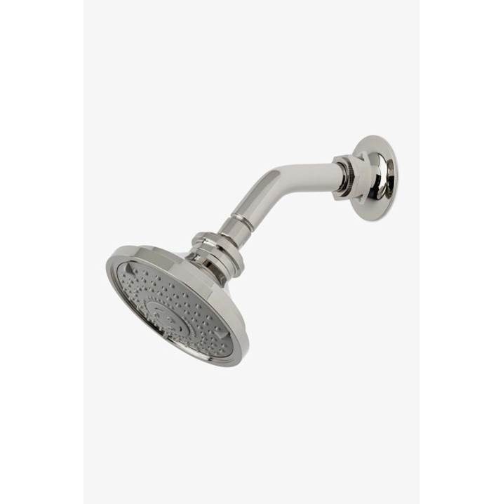 Waterworks Henry 5'' Showerhead with Adjustable Spray with 6'' Wall Mounted 45 Degree Shower Arm in Burnished Nickel, 1.75gpm (6.6L/min)
