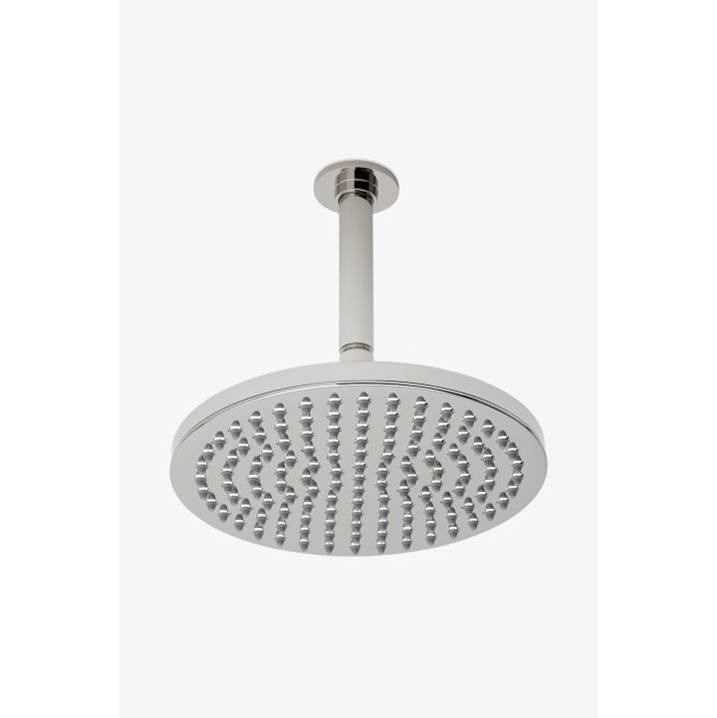 Waterworks DISCONTINUED Isla 10'' Rain Showerhead with 6'' Ceiling Mounted Shower Arm in Nickel, 1.75gpm (6.6L/min)