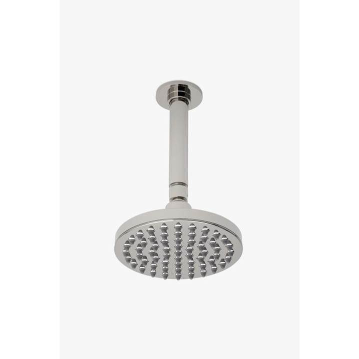 Waterworks DISCONTINUED Isla 6'' Showerhead with 6'' Ceiling Mounted Shower Arm in Dark Nickel, 1.75gpm (6.6L/min)