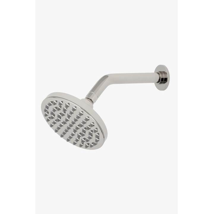 Waterworks DISCONTINUED Isla 6'' Showerhead with 8'' Wall Mounted 45 Degree Shower Arm in Dark Nickel, 1.75gpm (6.6L/min)