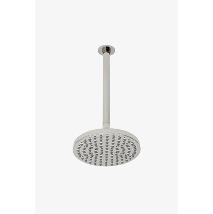 Waterworks DISCONTINUED Isla 8'' Rain Showerhead with 12'' Ceiling Mounted Shower Arm in Matte Nickel, 1.75gpm (6.6L/min)