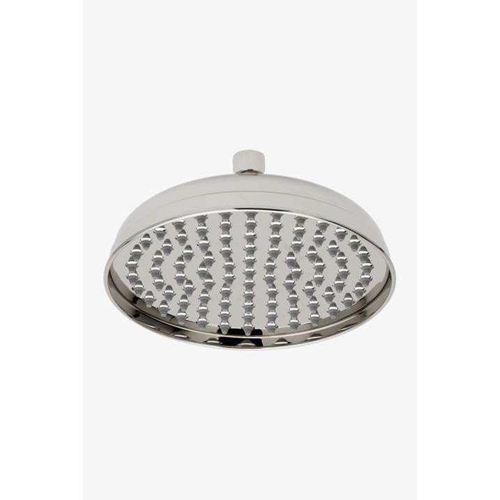 Waterworks COMMERCIAL ONLY Universal Classic 8'' Rain Showerhead in Shiny Dark Nickel PVD, 1.75gpm (6.6L/min)