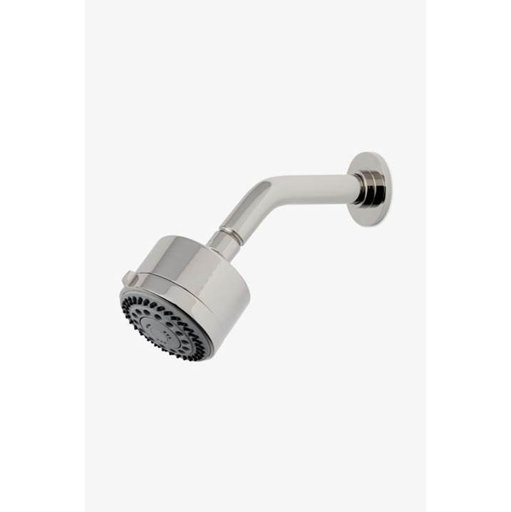 Waterworks DISCONTINUED Isla 3 1/4'' Showerhead with Adjustable Spray with 6'' Wall Mounted 45 Degree Shower Arm in Nickel, 1.75gpm (6.6L/min)
