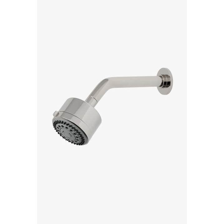 Waterworks DISCONTINUED Isla 3 1/4'' Showerhead with Adjustable Spray with 8'' Wall Mounted 45 Degree Shower Arm in Matte Nickel, 1.75gpm (6.6L/min)