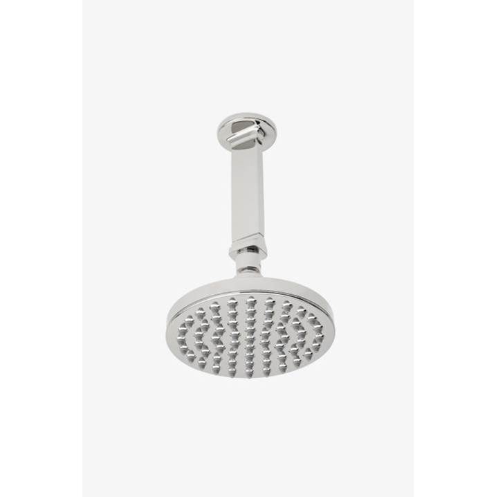 Waterworks Formwork 6'' Showerhead with 6'' Ceiling Mounted Shower Arm in Burnished Brass, 1.75gpm (6.6L/min)