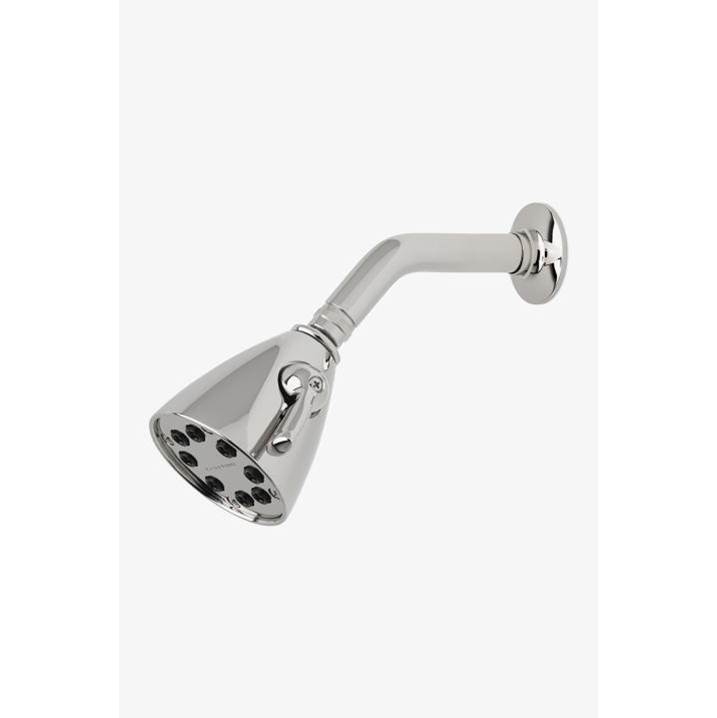 Waterworks Dash 3 1/2'' Showerhead with Adjustable Spray with 6'' Wall Mounted 45 Degree Shower Arm in Burnished Nickel, 1.75gpm (6.6L/min)