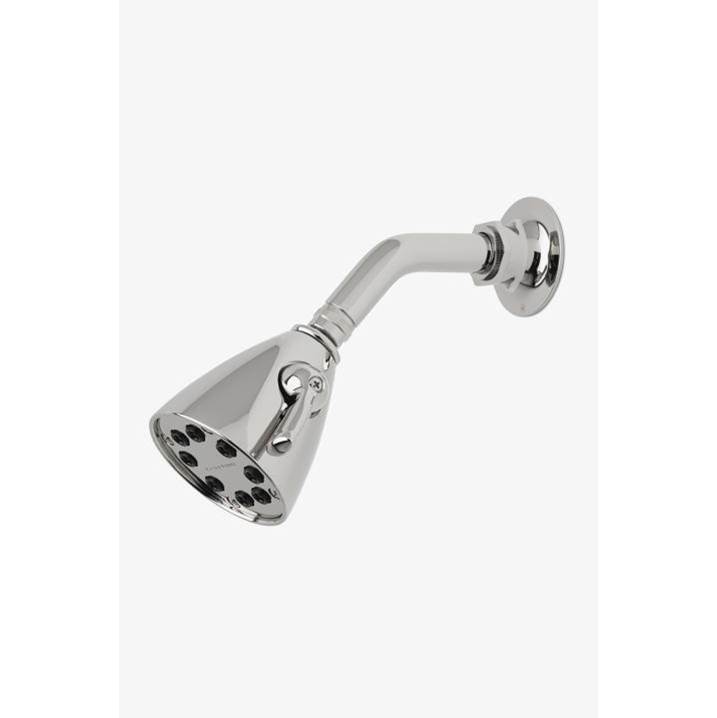 Waterworks Henry 3 1/2'' Showerhead with Adjustable Spray with 6'' Wall Mounted 45 Degree Shower Arm in Nickel, 1.75gpm (6.6L/min)