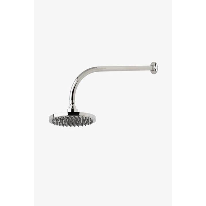 Waterworks .25 8'' Rain Showerhead with 18'' Wall Mounted 90 Degree Shower Arm in Chrome, 1.75gpm (6.6L/min)