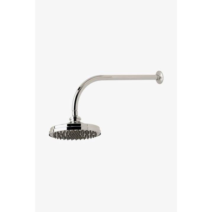 Waterworks Dash 8'' Rain Showerhead with 18'' Wall Mounted 90 Degree Shower Arm in Burnished Nickel, 1.75gpm (6.6L/min)