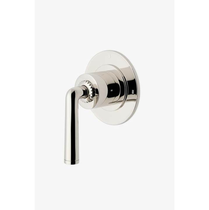Waterworks Henry Chronos Two Way Diverter Valve Trim for Pressure Balance with Roman Numerals and Lever Handle in Dark Nickel