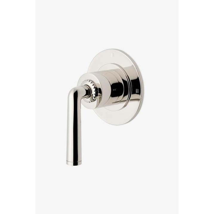Waterworks COMMERCIAL ONLY Henry Chronos Three Way Diverter Valve Trim for Pressure Balance with Roman Numerals and Lever Handle in Nickel