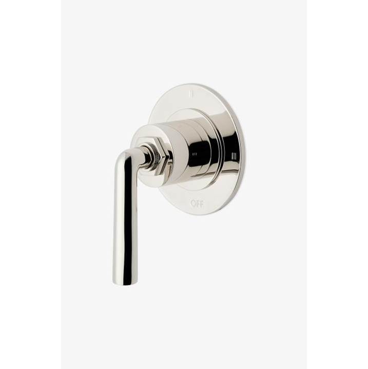 Waterworks COMMERCIAL ONLY Henry Three Way Diverter Valve Trim for Thermostatic with Roman Numerals and Lever Handle in Chrome