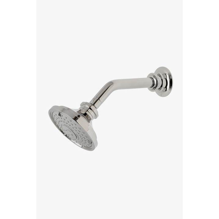 Waterworks Henry Chronos 5'' Showerhead with Adjustable Spray with 8'' Wall Mounted 45 Degree Shower Arm in Burnished Nickel, 1.75gpm (6.6L/min)
