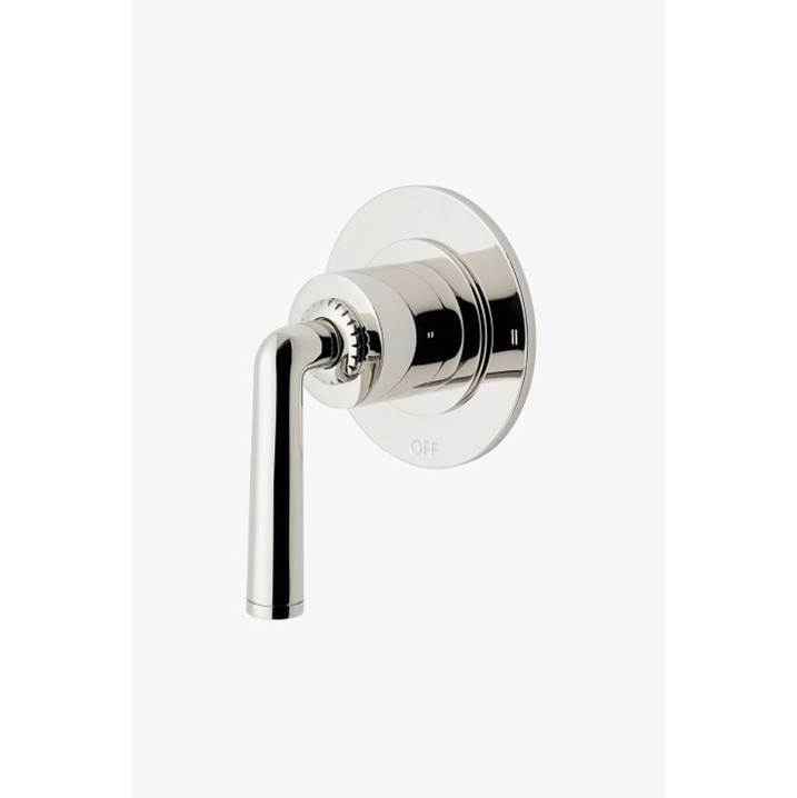 Waterworks COMMERCIAL ONLY Henry Chronos Two Way Diverter Valve Trim for Thermostatic with Roman Numerals and Lever Handle in Brass