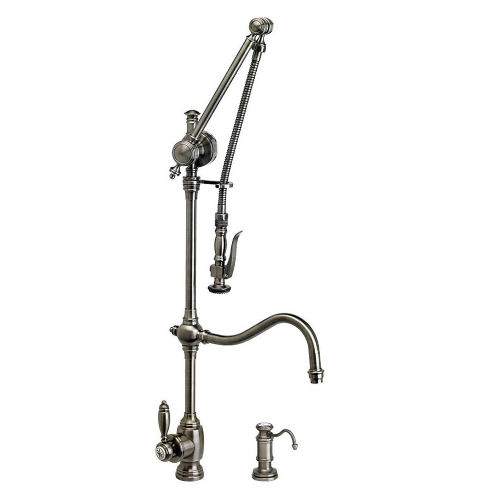 Waterstone Waterstone Traditional Gantry Pulldown Faucet - Hook Spout - 2pc. Suite