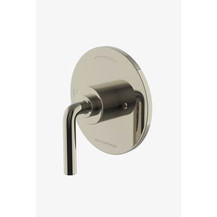 Waterworks Studio COMMERCIAL ONLY Flyte Pressure Balance Control Valve Trim with Metal Lever Handle in Matte Gold PVD