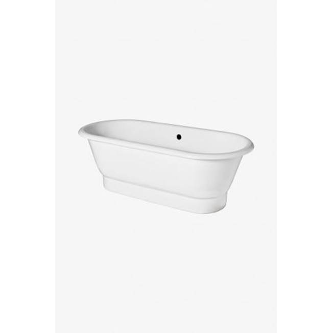 Waterworks Studio Santry 67x31x22  Freestanding Cast Iron Oval Bathtub in White