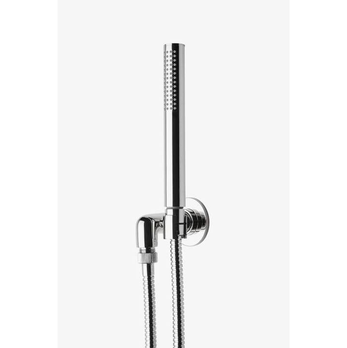 Waterworks Studio COMMERCIAL ONLY Flyte Handshower On Hook with Metal Handle in Matte Chrome, 1.5gpm (5.7L/m)