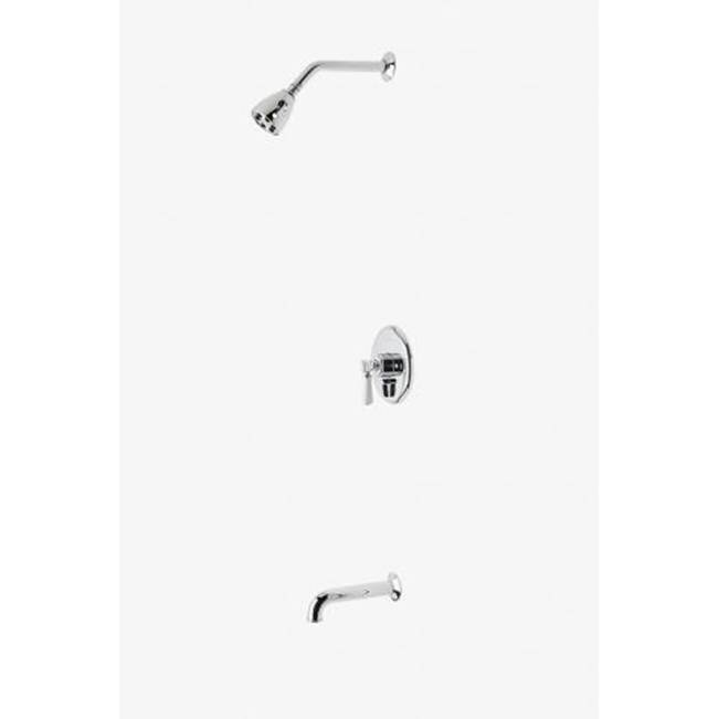 Waterworks Studio Discontinued Highgate Pressure Balance Shower Package with 2 3/4'' Shower Head and Tub Spout in Nickel