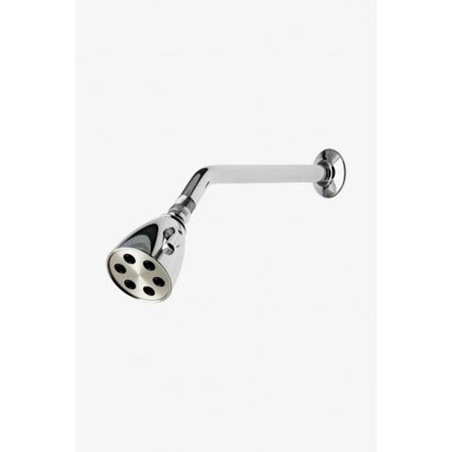 Waterworks Studio COMMERCIAL ONLY Highgate Wall Mounted Shower Arm and Flange in Burnished Nickel