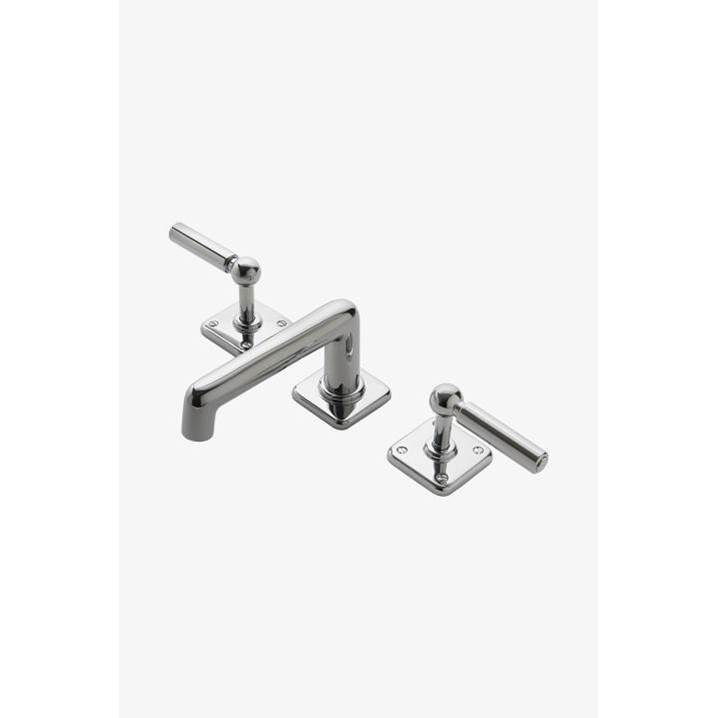Waterworks Studio COMMERCIAL ONLY Ludlow Lavatory Faucet with Lever Handles in Dark Nickel PVD, 1.2gpm (4.5L/m)