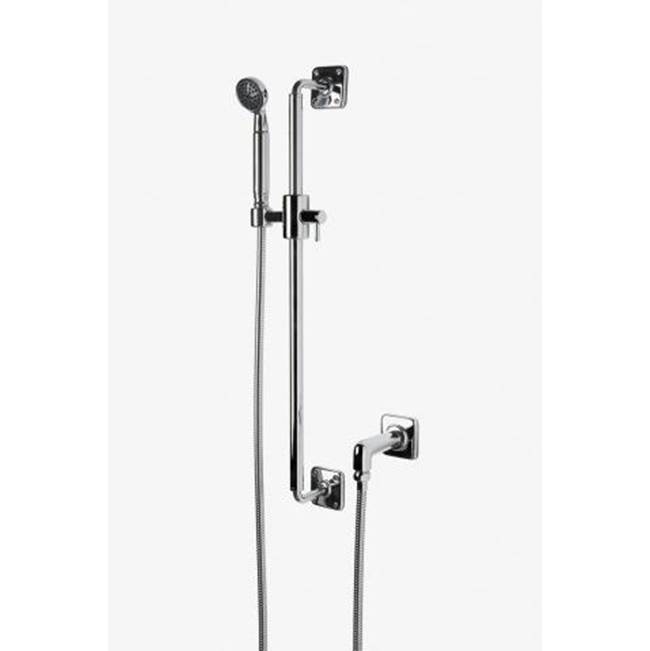 Waterworks Studio COMMERCIAL ONLY Ludlow Handshower On Bar in Matte Chrome, 1.75gpm (6.6L/m)