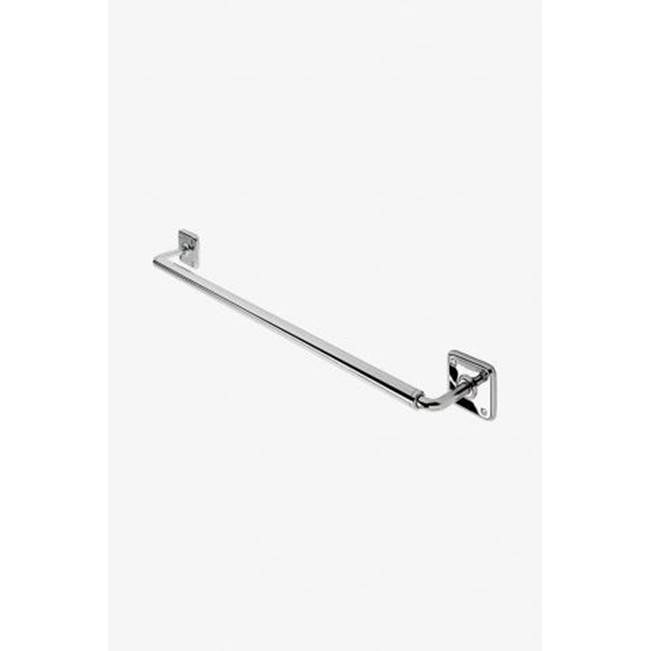 Waterworks Studio COMMERCIAL ONLY Ludlow 24'' Single Towel Bar in Burnished Brass PVD