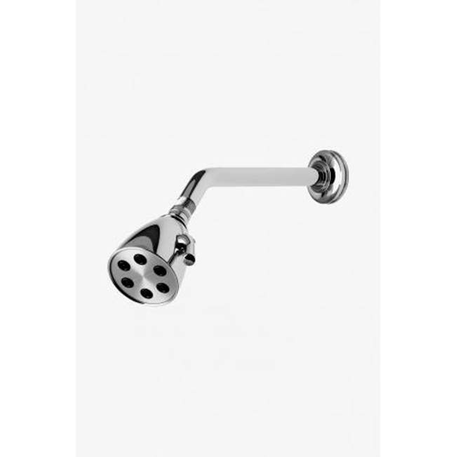 Waterworks Studio Transit Wall Mounted Shower Arm and Flange in Nickel