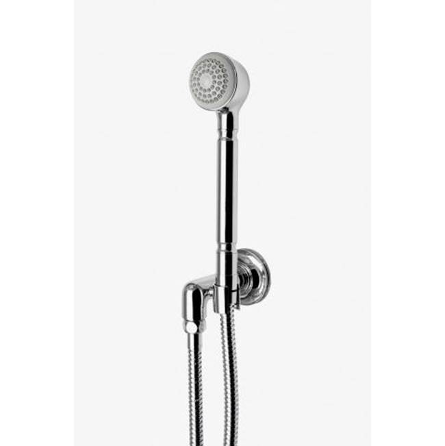 Waterworks Studio COMMERCIAL ONLY Transit Handshower On Hook with Metal Handle in Matte Champagne Gold PVD, 1.75gpm (6.6L/min)