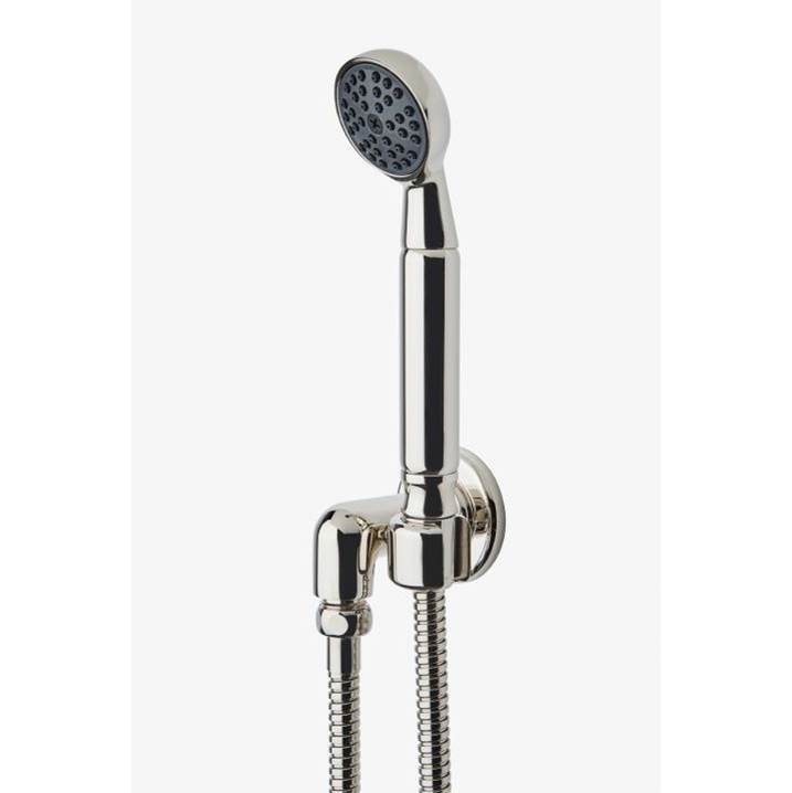 Waterworks Studio COMMERCIAL ONLY Ludlow Volta Handshower on Hook in Burnished Brass PVD, 1.75gpm (6.6L/min)