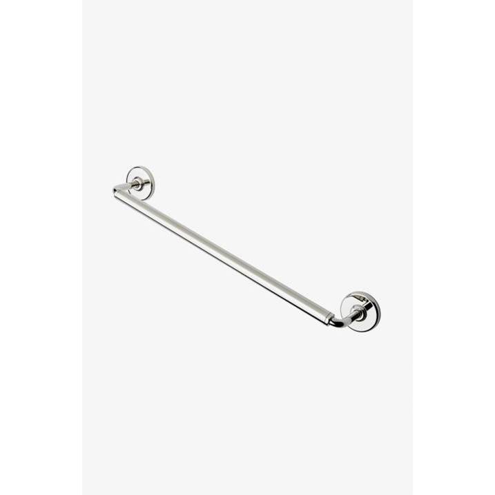 Waterworks Studio COMMERCIAL ONLY Ludlow Volta 24'' Single Towel Bar in Matte Chrome