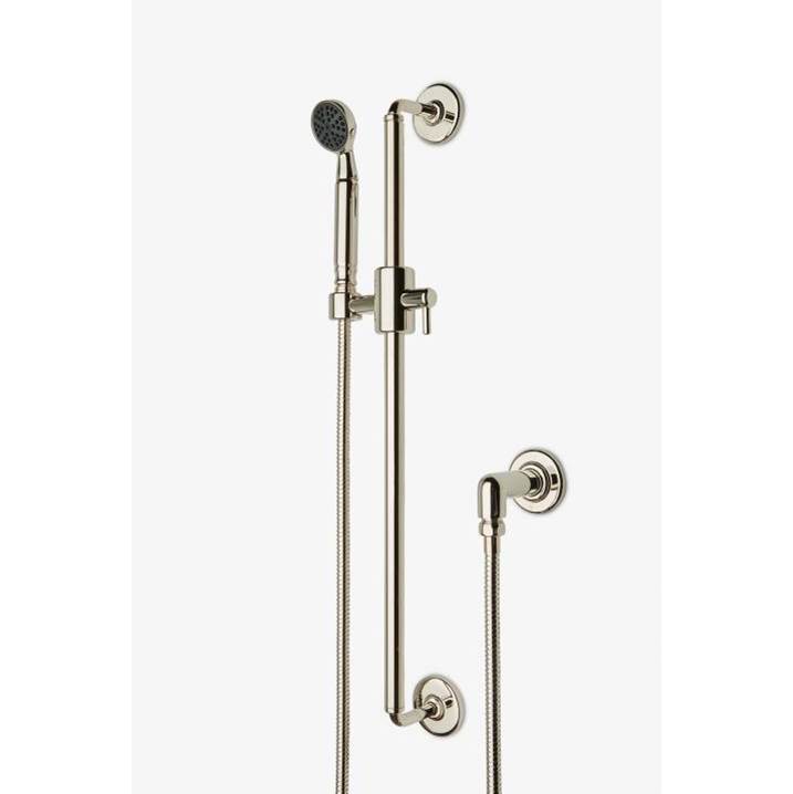 Waterworks Studio COMMERCIAL ONLY Ludlow Volta Handshower on Bar in Brass PVD, 1.75gpm (6.6L/min)