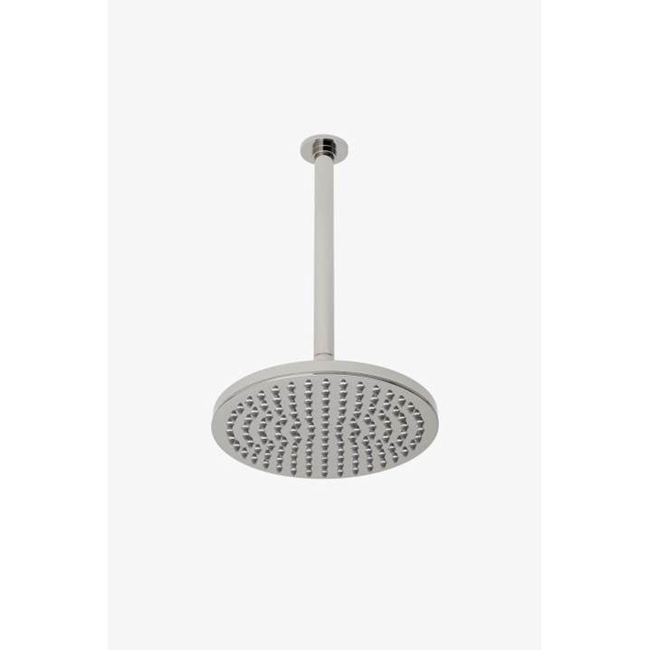 Waterworks Studio Flyte 10'' Rain Showerhead with 12'' Ceiling Mounted Shower Arm in Burnished Nickel, 1.75gpm (6.6L/min)