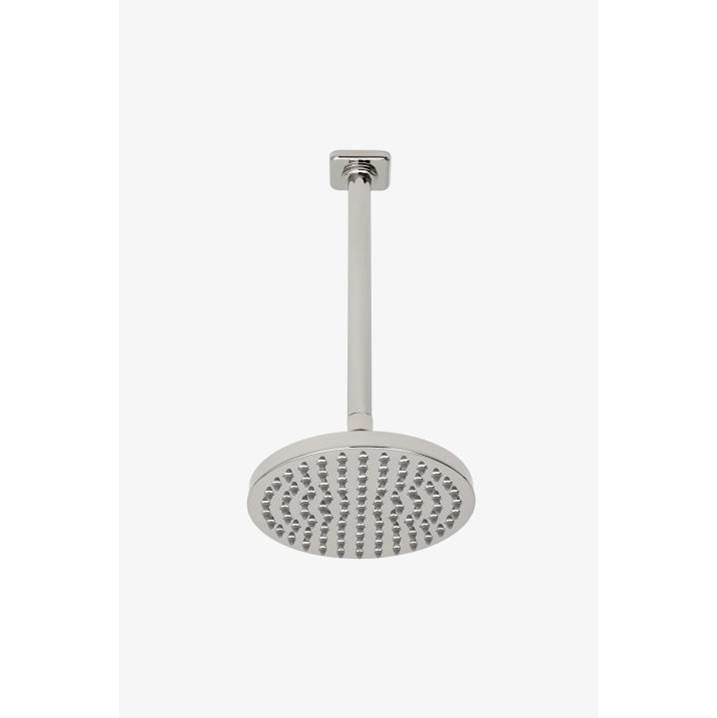Waterworks Studio Ludlow 8'' Rain Showerhead with 12'' Ceiling Mounted Shower Arm in Gold, 1.75gpm (6.6L/min)