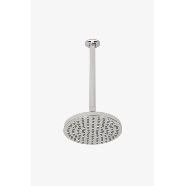 Waterworks Studio Ludlow Volta 8'' Rain Showerhead with 12'' Ceiling Mounted Shower Arm in Copper, 1.75gpm (6.6L/min)