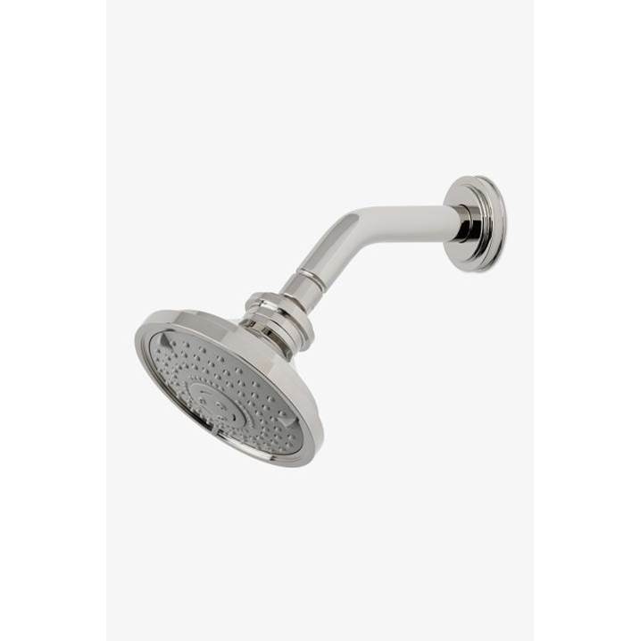 Waterworks Studio Transit 5'' Showerhead with Adjustable Spray with 6'' Wall Mounted 45 Degree Shower Arm in Brass, 1.75gpm (6.6L/min)