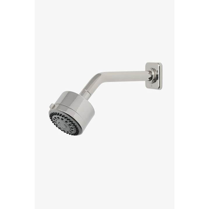 Waterworks Studio Ludlow 3 1/4'' Showerhead with Adjustable Spray with 8'' Wall Mounted 45 Degree Shower Arm in Gold, 1.75gpm (6.6L/min)