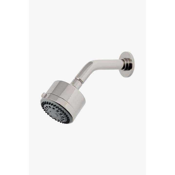 Waterworks Studio Flyte 3 1/4'' Showerhead with Adjustable Spray with 6'' Wall Mounted 45 Degree Shower Arm in Chrome, 1.75gpm (6.6L/min)