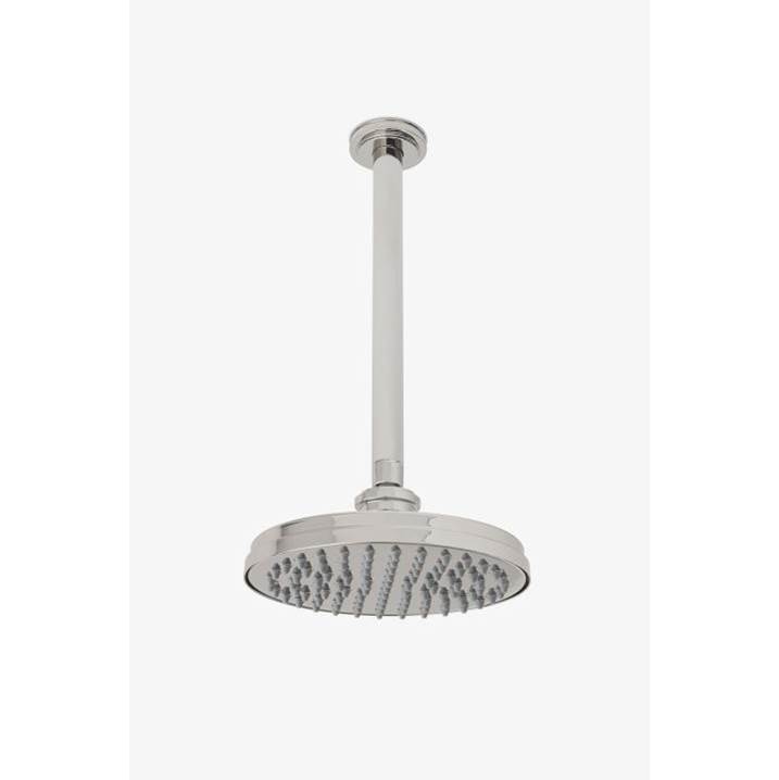 Waterworks Studio Transit 8'' Rain Showerhead with 12'' Ceiling Mounted Shower Arm in  Matte Gold, 1.75gpm (6.6L/min)