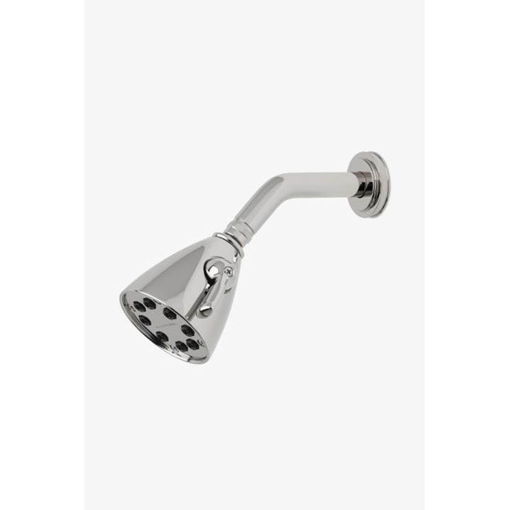 Waterworks Studio Transit 3 1/2'' Showerhead with Adjustable Spray with 6'' Wall Mounted 45 Degree Shower Arm in Chrome, 1.75gpm (6.6L/min)