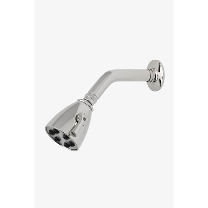 Waterworks Studio Highgate 2 3/4'' Showerhead with Adjustable Spray with 6'' Wall Mounted 45 Degree Shower Arm in Matte Nickel, 1.75gpm (6.6L/min)