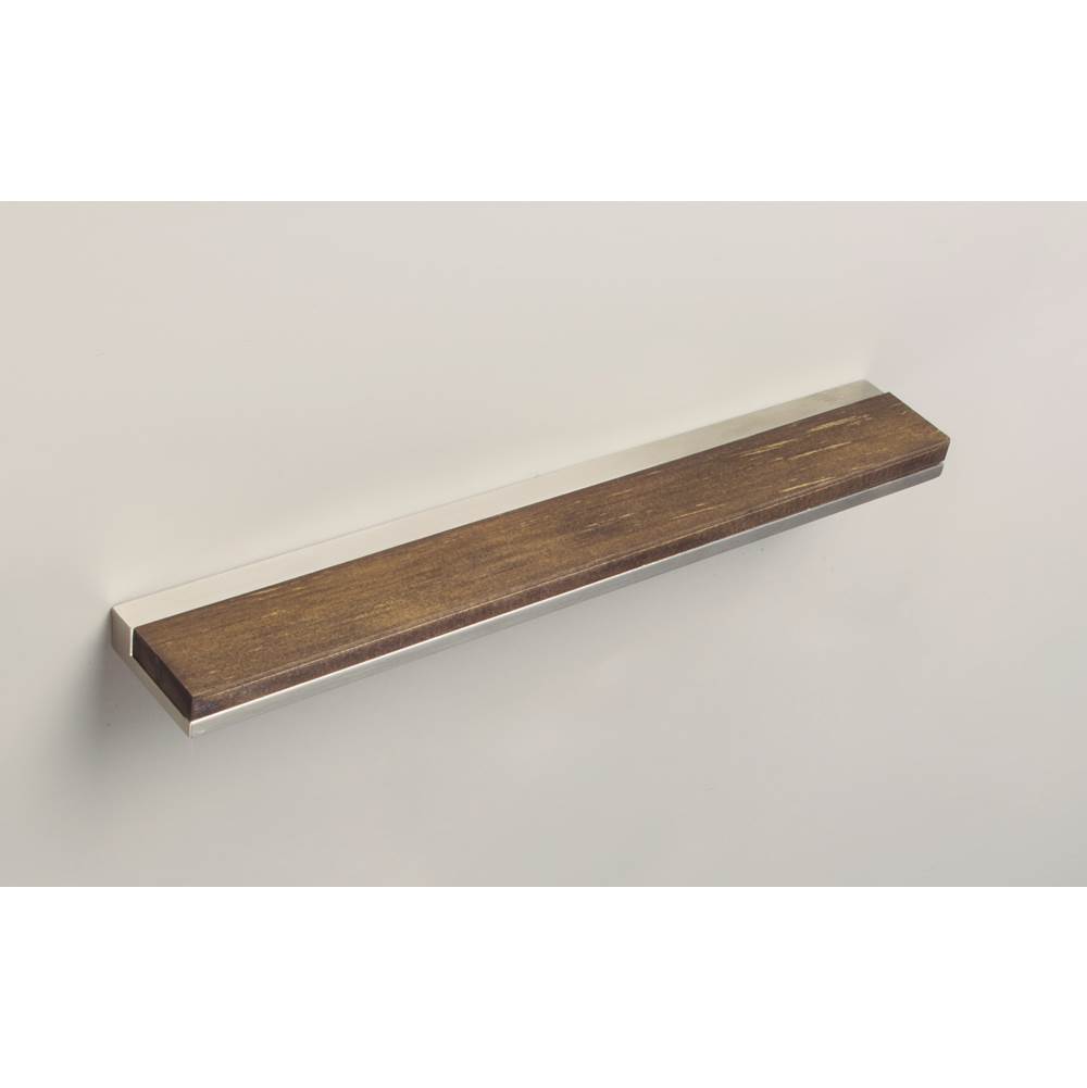 Zen Design Scandinavia Wood Handle Centers 7 1/2'' Brushed Nickel
